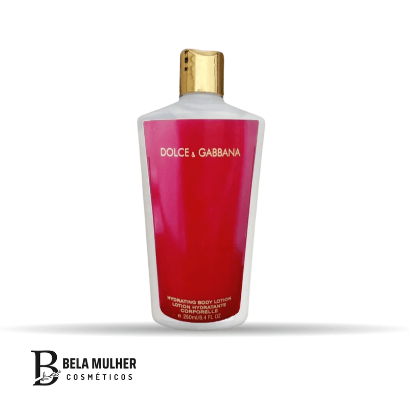 Hidratante Dolce e Gabbana red 250 ml - Bela Mulher Cosméticos