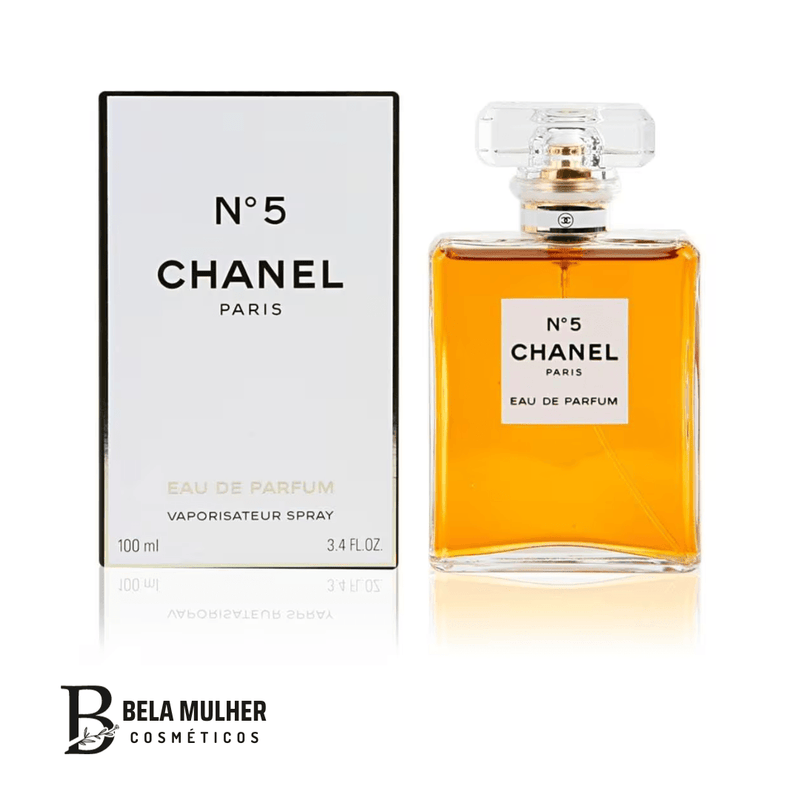 (Chanel 5) Perfume Feminino – EDP 100 ml - Bela Mulher Cosméticos