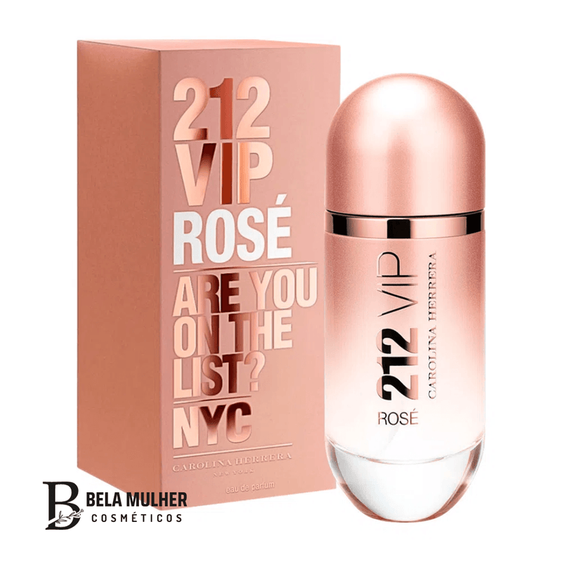 (212 Vip Rose) – Perfume Feminino 100ml - Bela Mulher Cosméticos